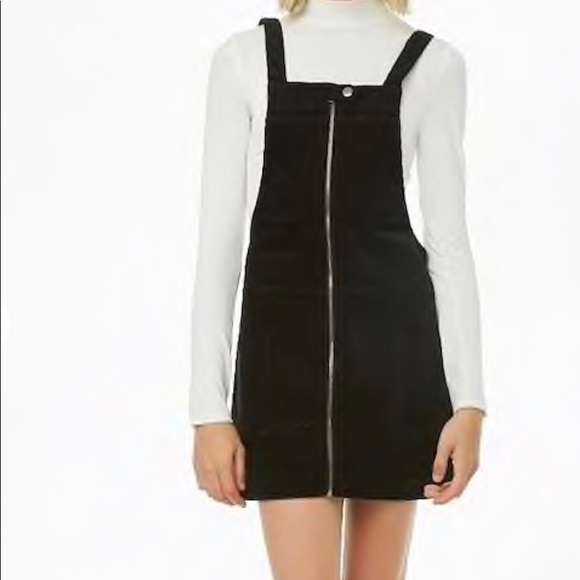 overall zip up dress